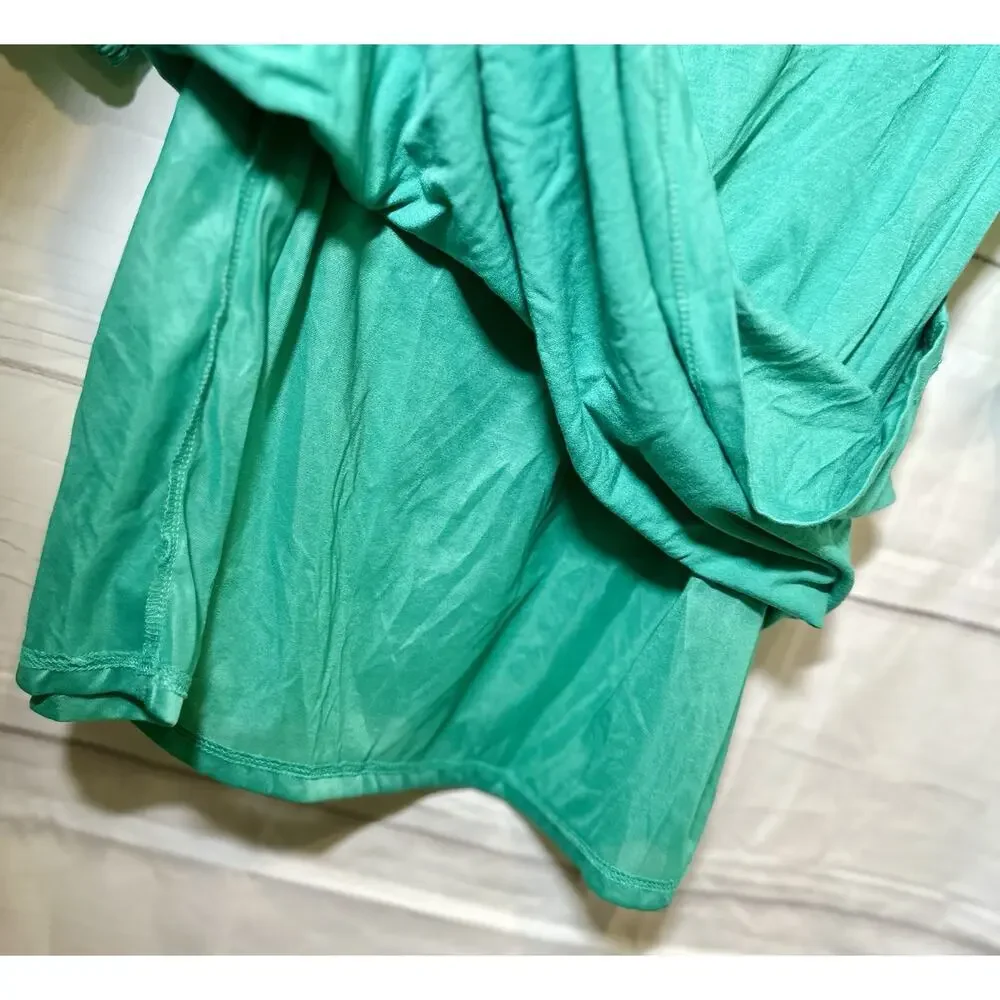 Cynthia Rowley Body-con Dress Teal Split Sleeve Cocktail Party Women Size‎ Large